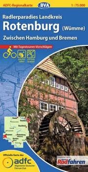 Cover von BVA ADFC Regionalkarte Radlerparadies Landkreis Rotenburg (Wümme) 1:75.000