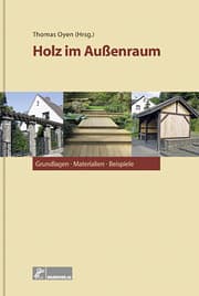 Cover von Holz im Außenraum