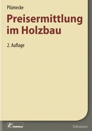 Cover von Plümecke - Preisermittlung im Holzbau