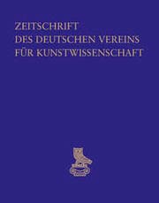 Cover von Zeitschrift des Deutschen Vereins für Kunstwissenschaft