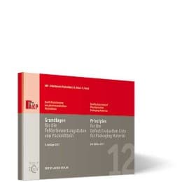 Cover von Grundlagen für die Fehlerbewertungslisten von Packmitteln/Principles for the Defect Evaluation Lists for Packaging Material