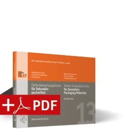 Cover von Fehlerbewertungsliste für Sekundärpackmittel (Buch + PDF)