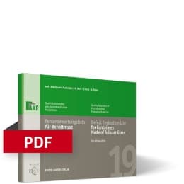 Cover von Fehlerbewertungsliste für Behältnisse aus Röhrenglas
