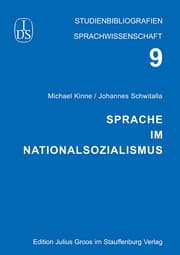 Cover von Sprache im Nationalsozialismus