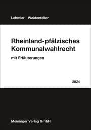 Cover von Rheinland-pfälzisches Kommunanlwahlrecht 2024 mit Erläuterungen