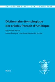Cover von Dictionnaire étymologique des créoles français d'Amérique