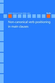 Cover von Non-Canonical Verb Positioning in Main Clauses