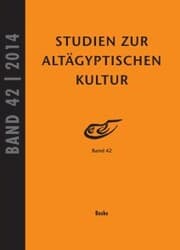 Cover von Studien zur Altägyptischen Kultur Band 42