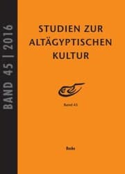 Cover von Studien zur Altägyptischen Kultur Band 45