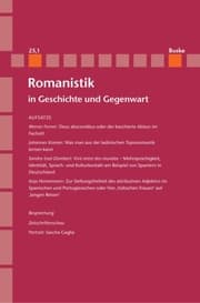 Cover von Romanistik in Geschichte und Gegenwart 25,1