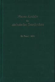 Cover von Neues Archiv für sächsische Geschichte, 95. Band 2024