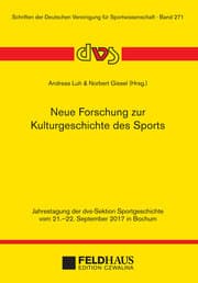 Cover von Neue Forschung zur Kulturgeschichte des Sports