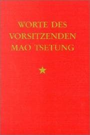 Cover von Worte des Vorsitzenden Mao Tsetung
