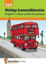 Cover von Wichtige Grammatikbereiche. Englisch 7. Klasse und für Erwachsene, A5-Heft