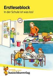 Cover von Erstleseblock - In der Schule ist was los!, A5-Block