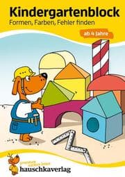 Cover von Kindergartenblock ab 4 Jahre - Formen, Farben, Fehler finden