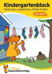 Cover von Kindergartenblock ab 4 Jahre - Verbinden, vergleichen, Fehler finden