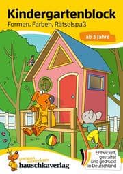 Cover von Kindergartenblock ab 3 Jahre - Formen, Farben, Rätselspaß