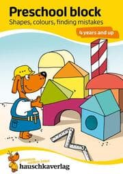 Cover von Kindergarten Activity Book from age 4 years - Shapes, colours, spot the difference - for kids, boy and girl