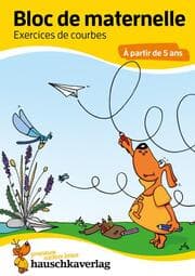 Cover von Bloc d'activités préscolaires à partir de 5 ans pour garçons et filles, livre garcon 4 ans - J'apprends à tracer formes boucles courbes lignes, livre enfant 4 ans