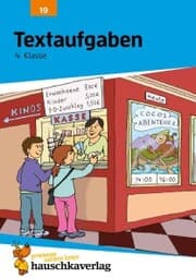 Cover von Mathe 4. Klasse Übungsheft - Textaufgaben