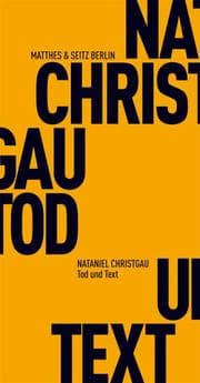 Cover von Tod und Text