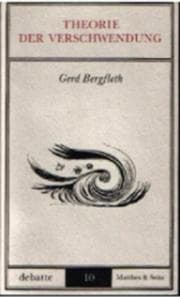 Cover von Theorie der Verschwendung