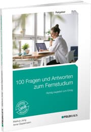 Cover von 100 Fragen und Antworten zum Fernstudium