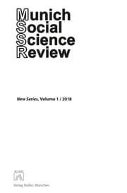 Cover von Munich Social Science Review (MSSR), Volume I