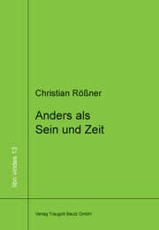 Cover von Anders als Sein und Zeit