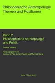 Cover von Philosophische Anthropologie und Politik