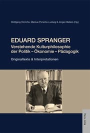 Cover von Eduard Spranger