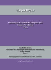 Cover von Einleitung in die christliche Religions- und Kirchen-Geschichte (1788)