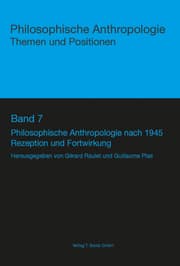 Cover von Philosophische Anthropologie nach 1945
