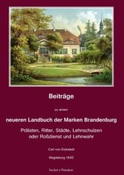 Cover von Beiträge zu einem neueren Landbuch der Marken Brandenburg