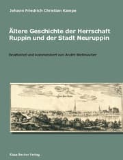 Cover von Ältere Geschichte der Herrschaft Ruppin und der Stadt Neuruppin