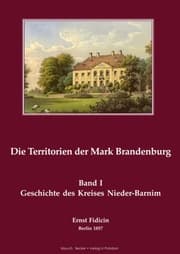 Cover von Territorien der Mark Brandenburg