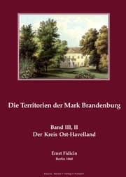 Cover von Territorien der Mark Brandenburg