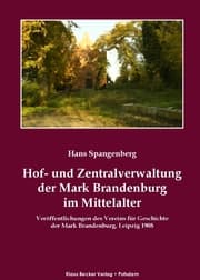 Cover von Hof- und Zentralverwaltung der Mark Brandenburg im Mittelalter