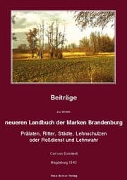 Cover von Beiträge zu einem neueren Landbuch der Marken Brandenburg