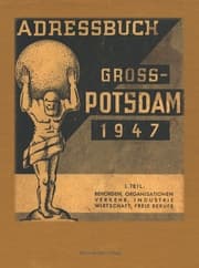 Cover von Adressbuch Gross-Potsdam, Branchen und Behörden, 1947; Address Book of Greater Potsdam, Sectors and Authorities, 1947