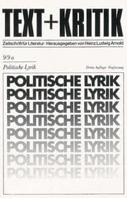 Cover von Politische Lyrik
