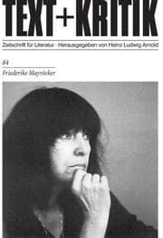 Cover von Friederike Mayröcker