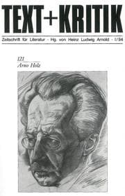 Cover von Arno Holz