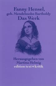 Cover von Fanny Hensel geborene Mendelssohn Bartholdy