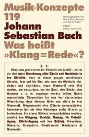 Cover von Johann Sebastian Bach: Was heißt 'Klang-Rede'?