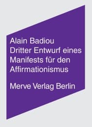 Cover von Dritter Entwurf eines Manifestes für den Affirmationismus