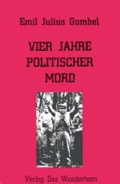 Cover von 4 Jahre politischer Mord