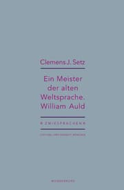 Cover von Ein Meister der alten Weltsprache. William Auld