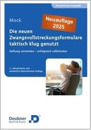 Cover von Die neuen Zwangsvollstreckungsformulare taktisch klug genutzt
